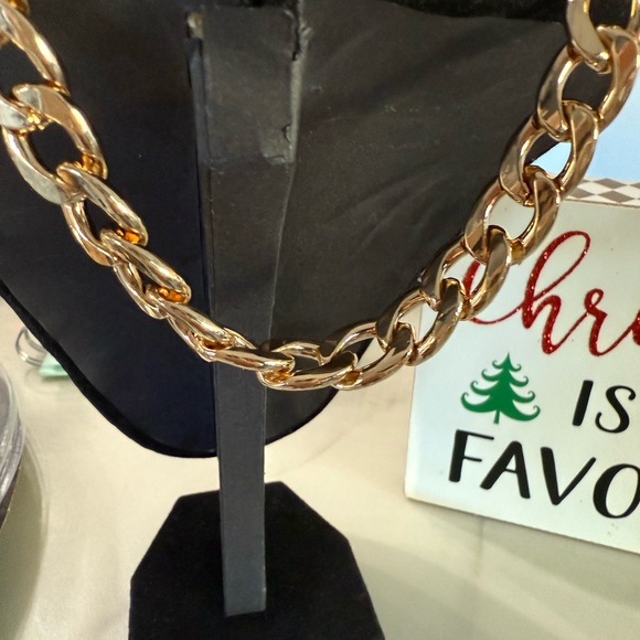 LV Upcycled Luxury Gold Toggle Necklace - Picture 5 of 7